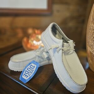 Hey Dude Men's White Casual Shoes